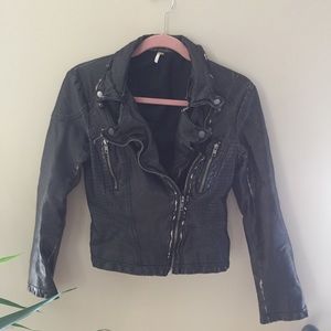 Free People Pleather Jacket